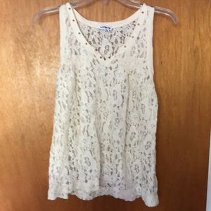 Lace tank top